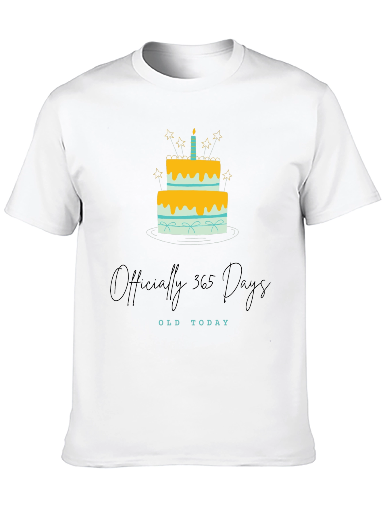 Officially 365 Days Old Birthday T-Shirt