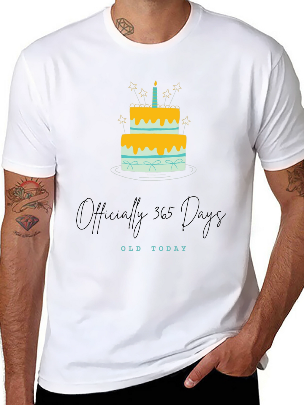 Officially 365 Days Old Birthday T-Shirt