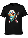 Cupcake Rocker Graphic Tee - Black Cotton T-Shirt