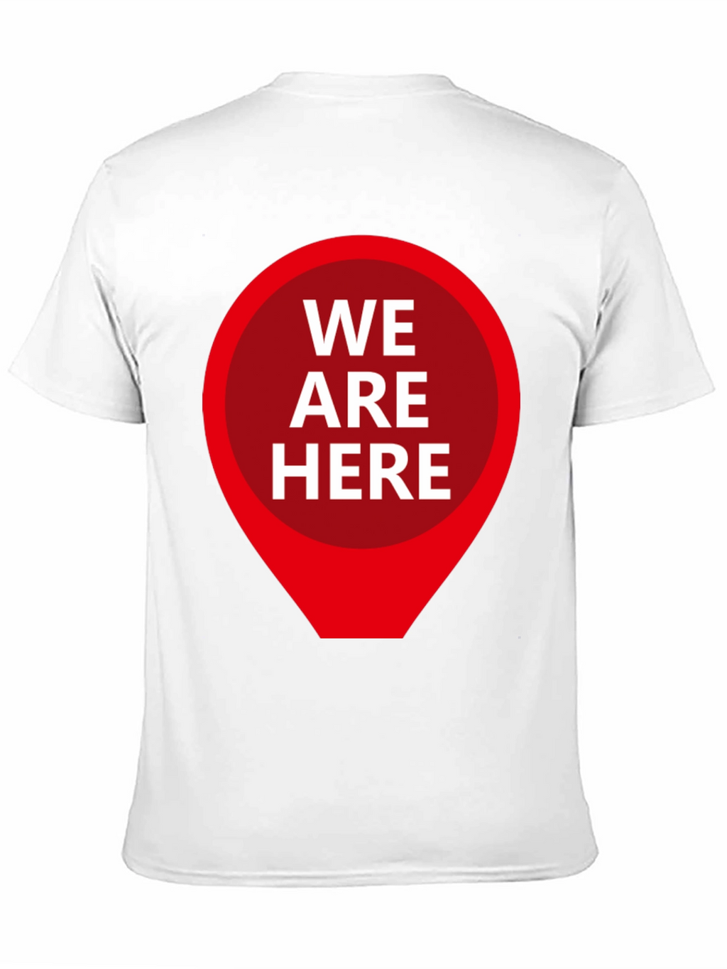 We Are Here Graphic Tee - Black
