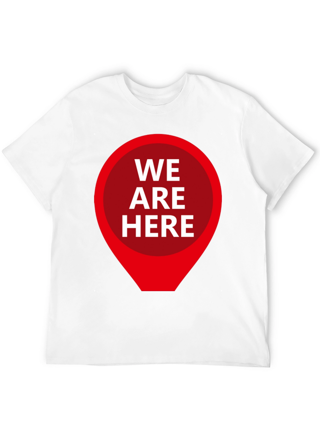We Are Here Graphic Tee - Black