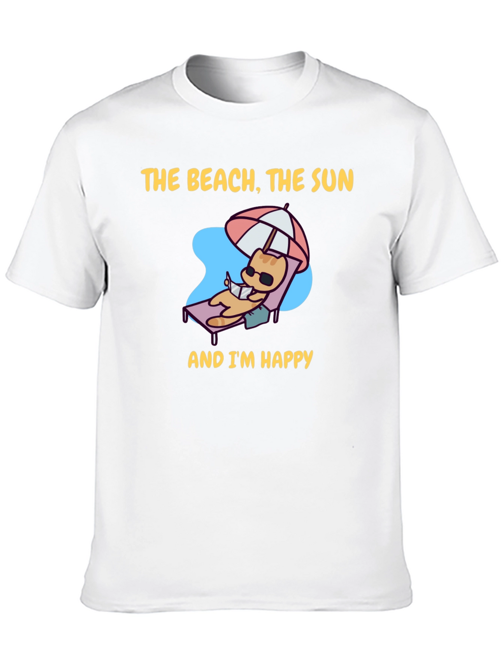 Beach Cat T-Shirt - Vacation Vibes