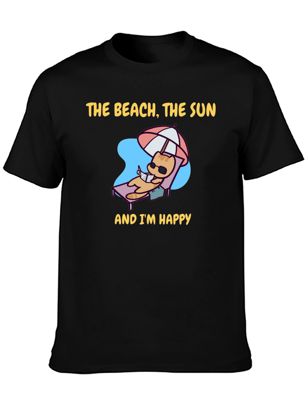 Beach Cat T-Shirt - Vacation Vibes