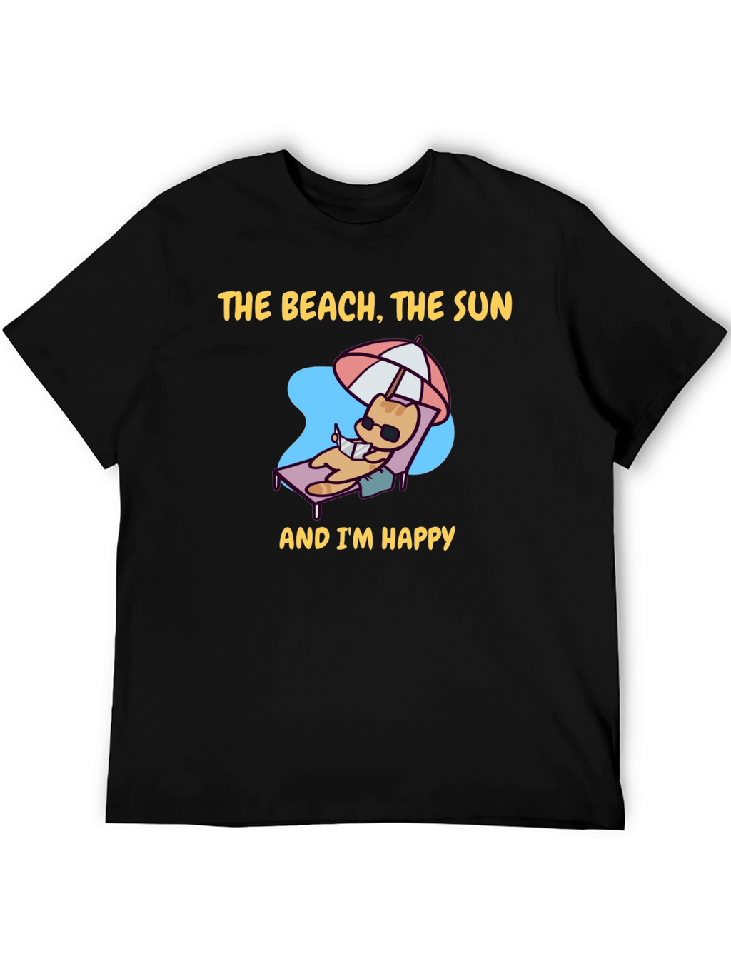 Beach Cat T-Shirt - Vacation Vibes
