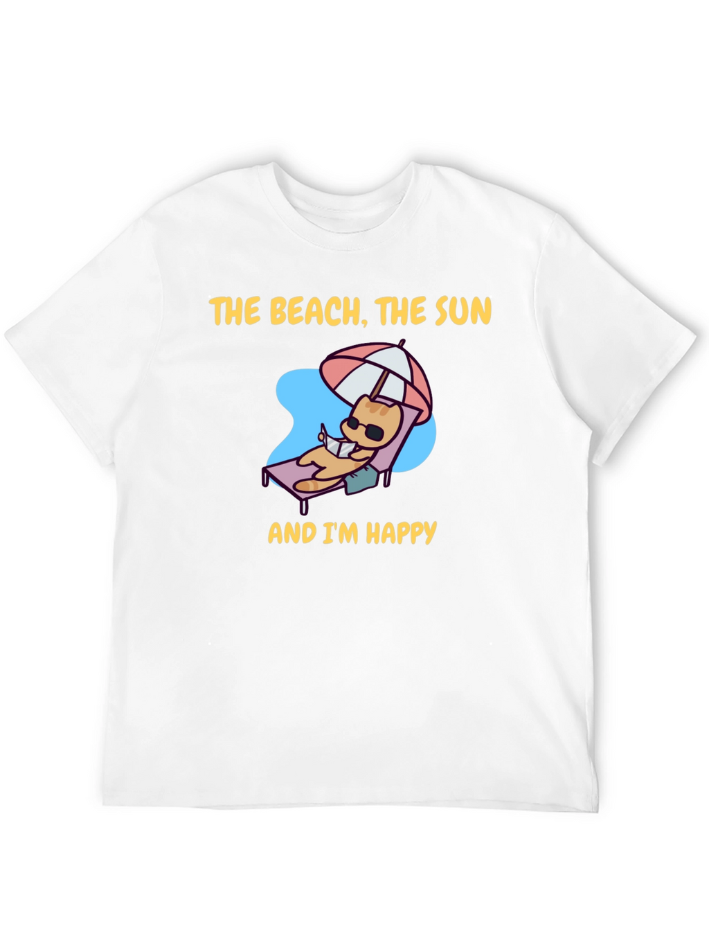 Beach Cat T-Shirt - Vacation Vibes