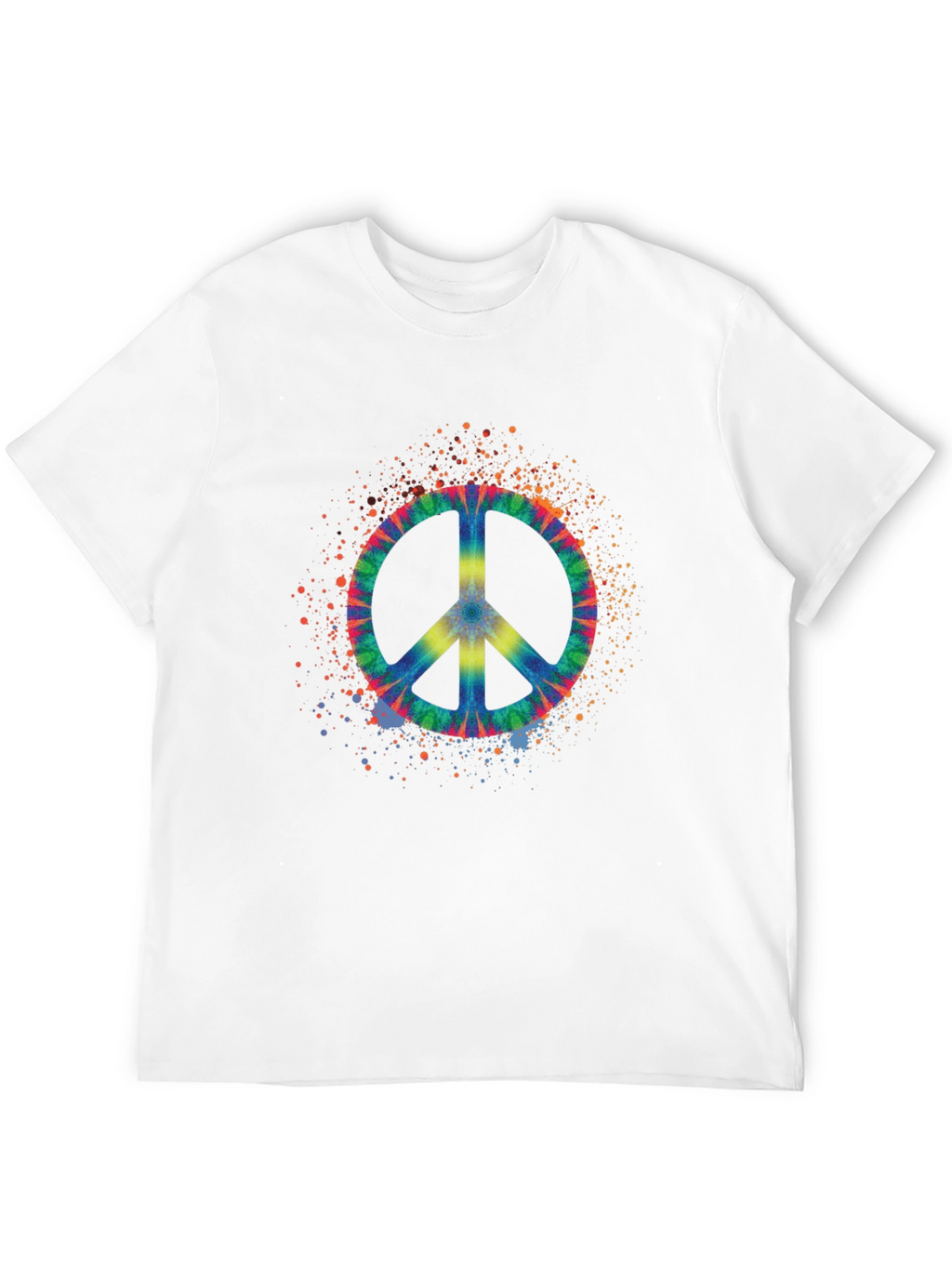 Tie Dye Peace Sign Graphic Tee