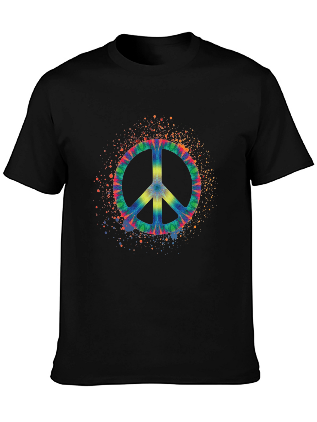 Tie Dye Peace Sign Graphic Tee
