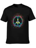 Tie Dye Peace Sign Graphic Tee