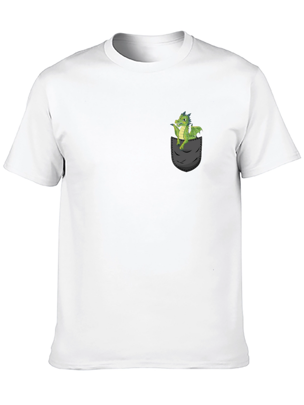 Dragon Pocket T-Shirt - Fantasy Creature Tee