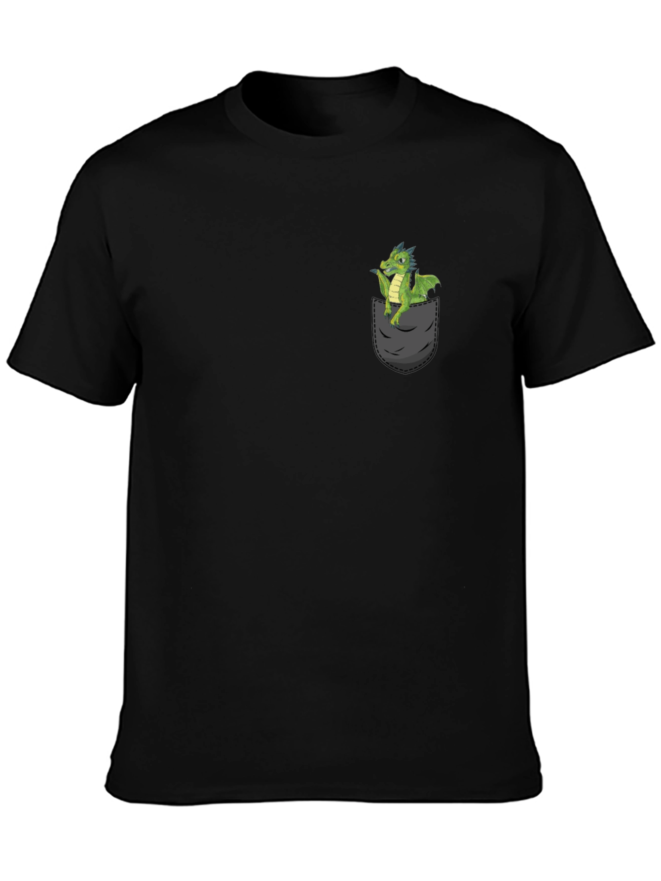 Dragon Pocket T-Shirt - Fantasy Creature Tee