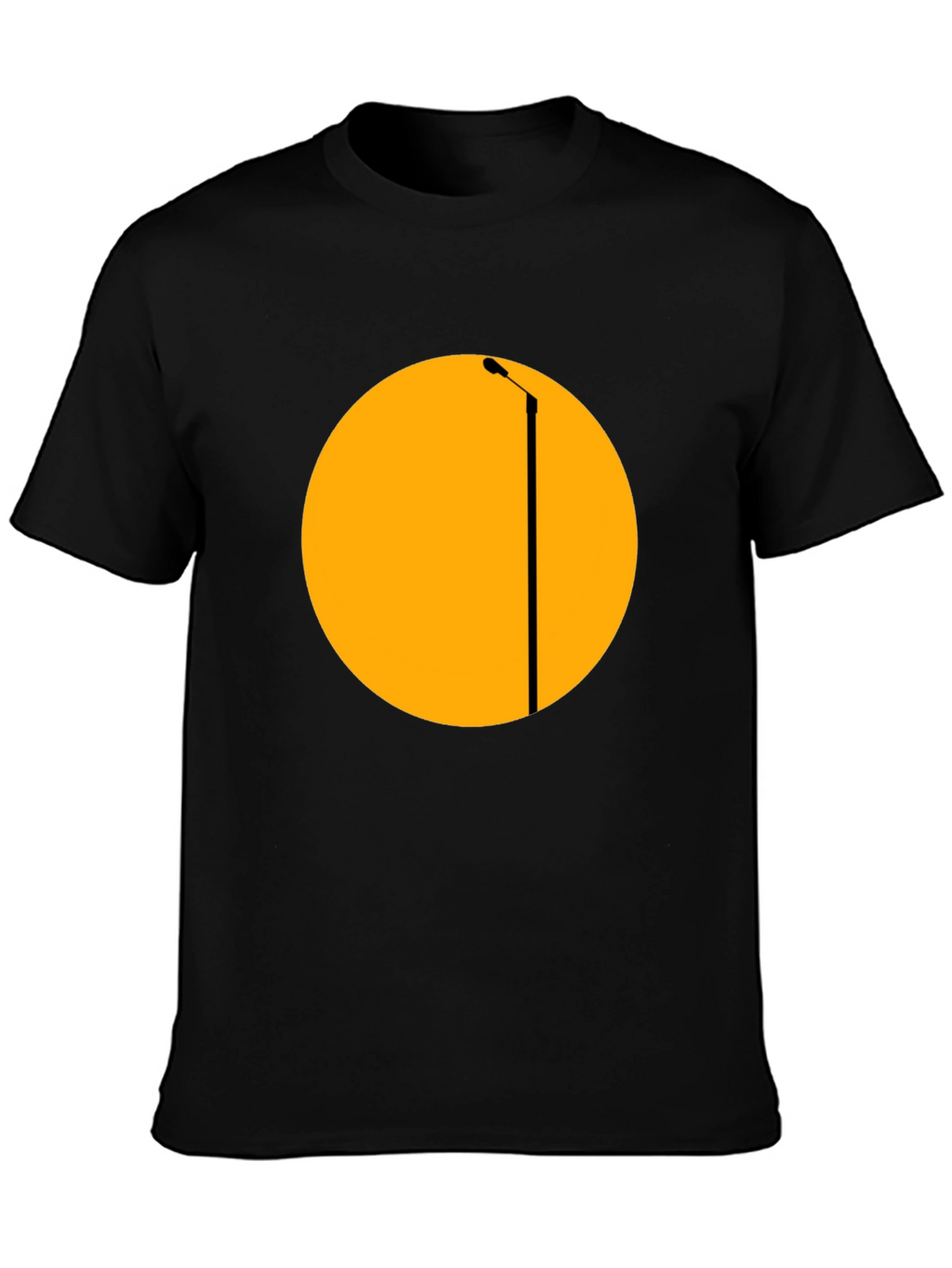 Abstract Streetlight Graphic Tee - Black
