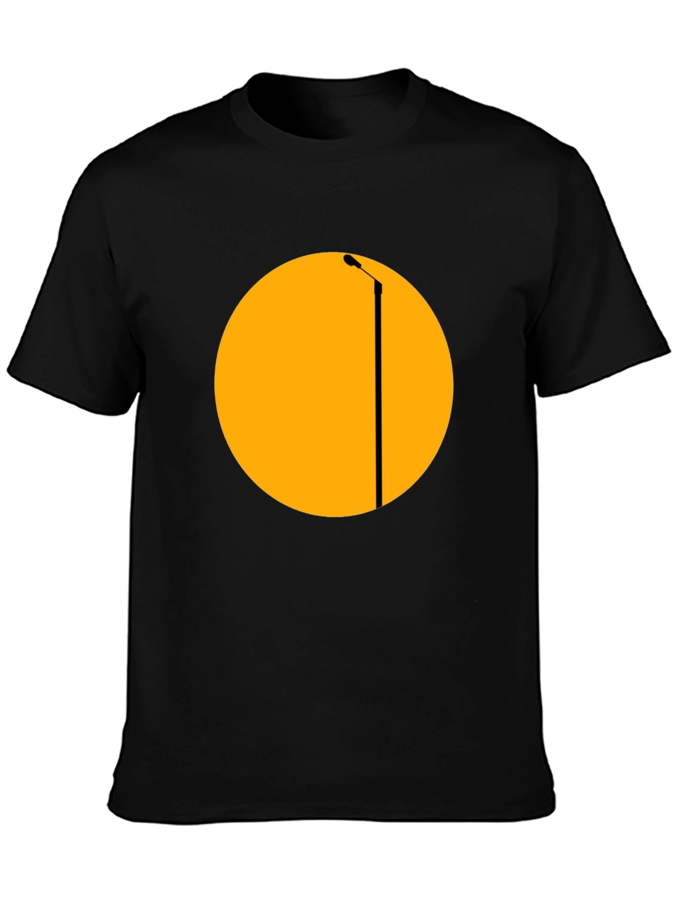 Abstract Streetlight Graphic Tee - Black