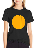 Abstract Streetlight Graphic Tee - Black