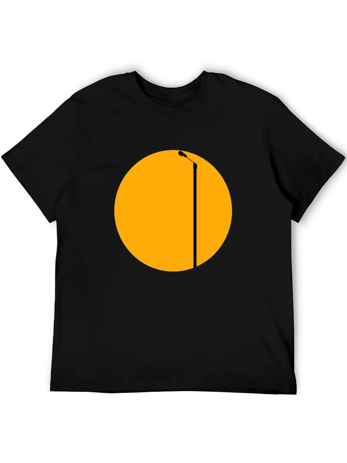 Abstract Streetlight Graphic Tee - Black