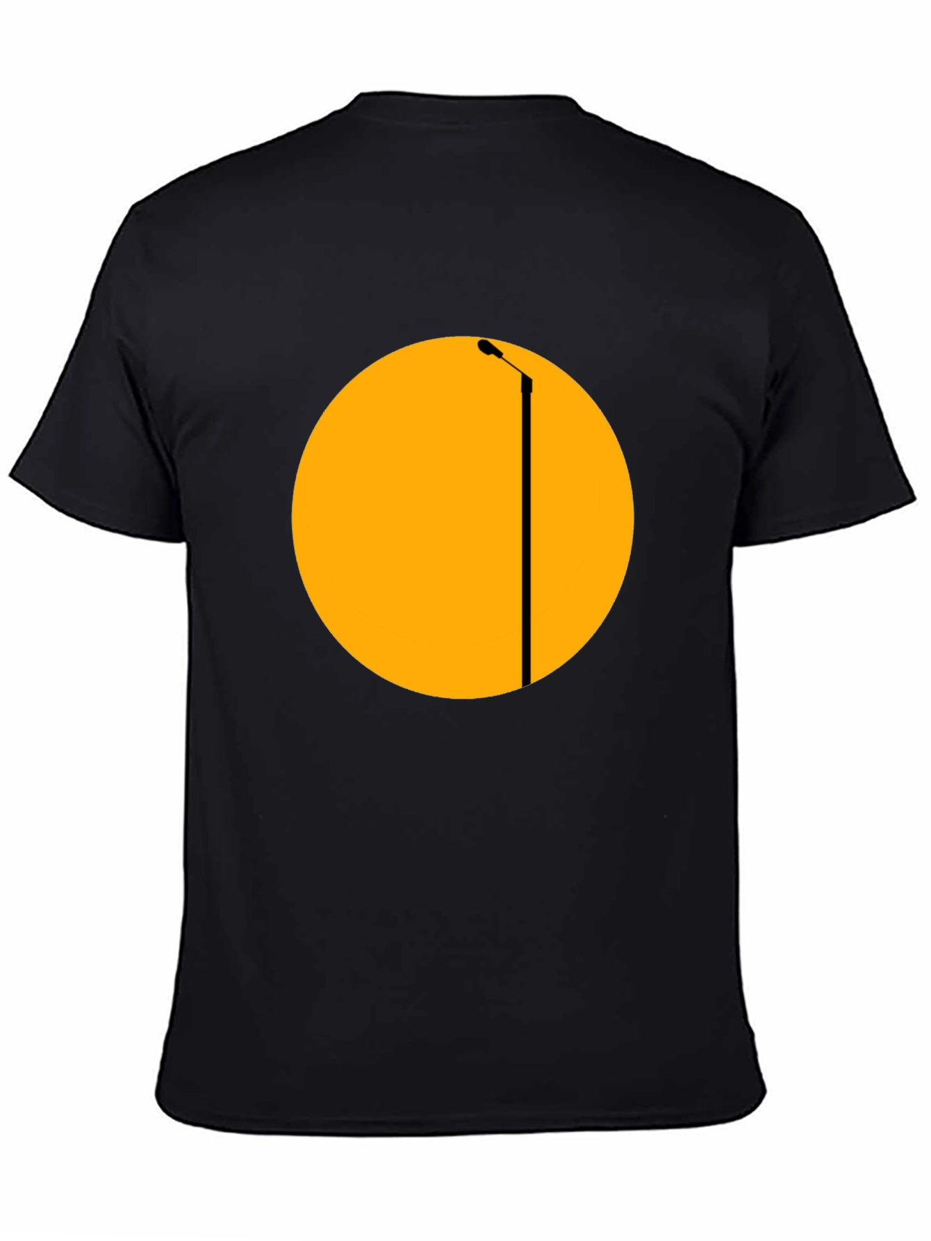 Abstract Streetlight Graphic Tee - Black