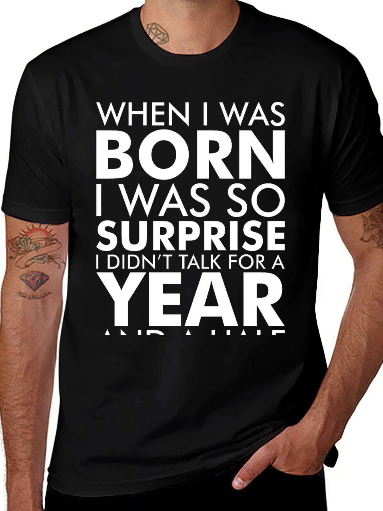 Funny Born Surprise Graphic Tee