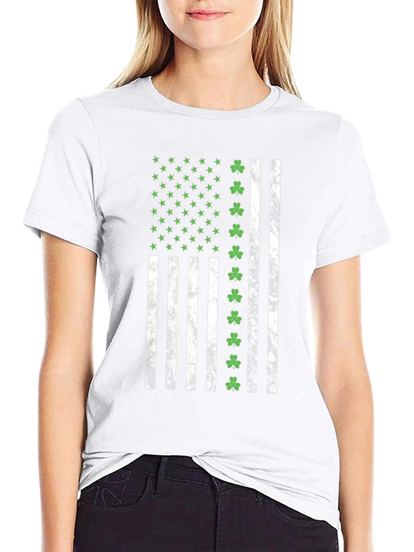Irish American Flag T-Shirt - St. Patricks Day
