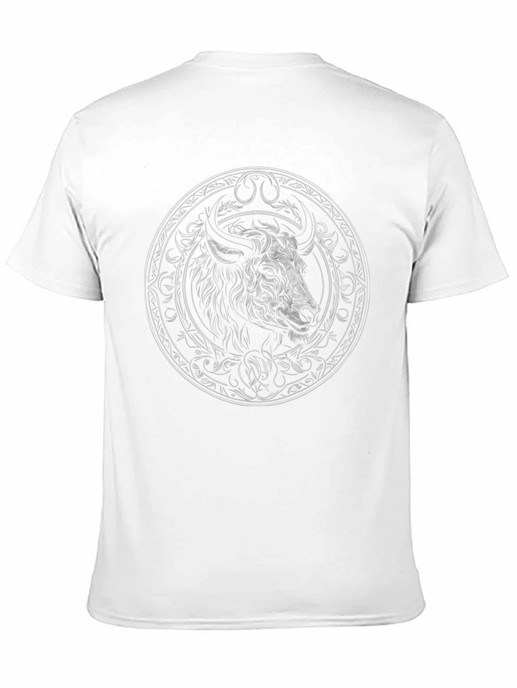 Bull Graphic Print Black Crew Neck T-Shirt