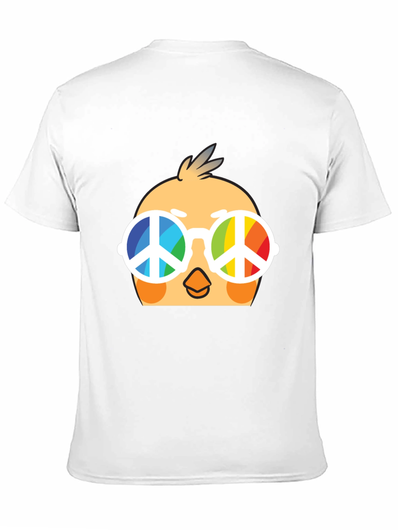 Cool Chick Peace Sign T-Shirt - Black Cotton Tee
