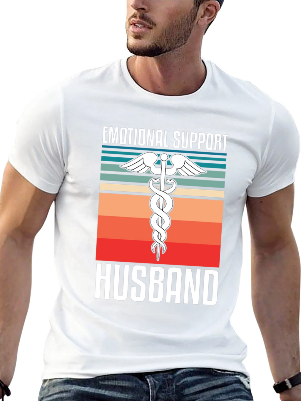 Emotional Support Husband Graphic Tee