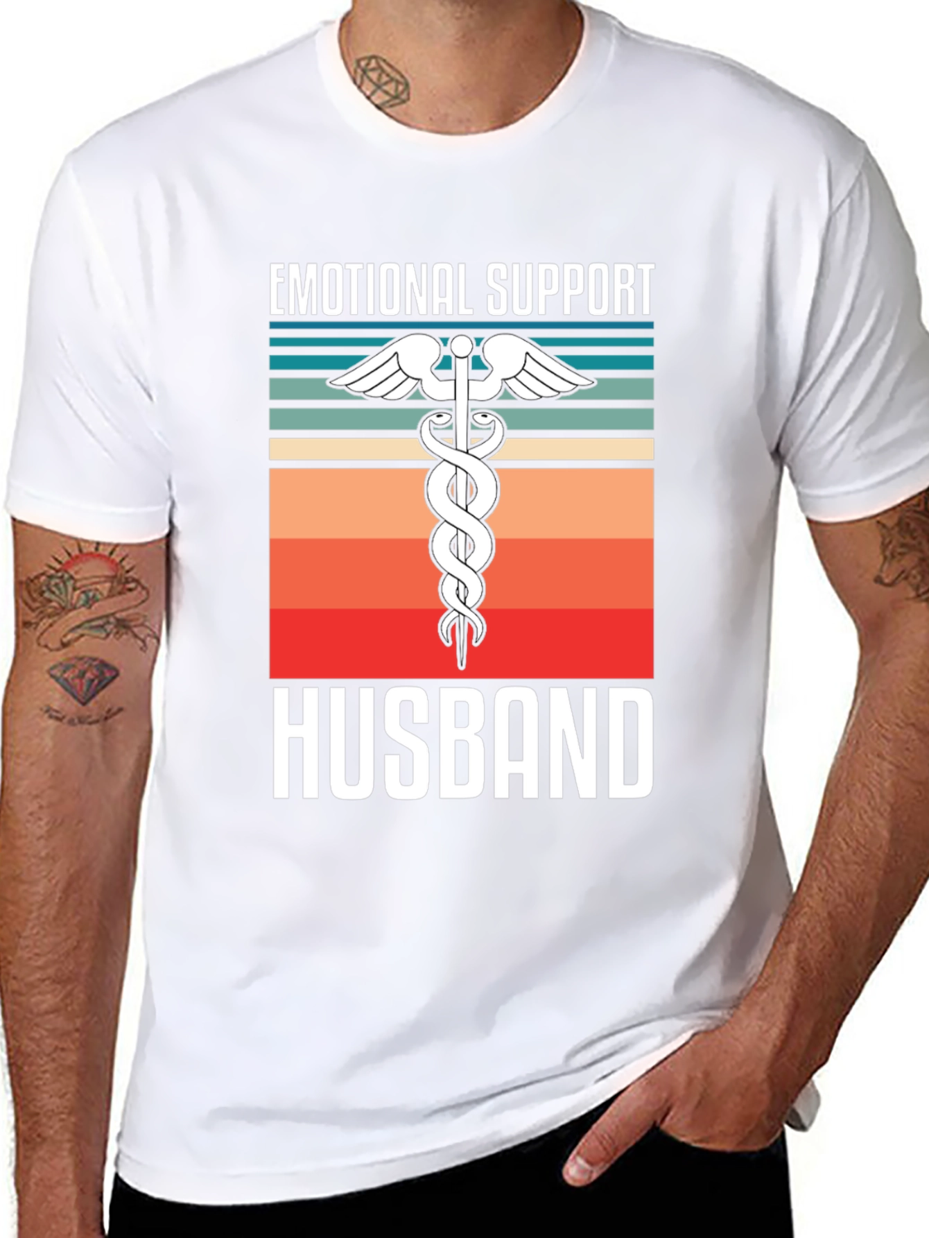 Emotional Support Husband Graphic Tee