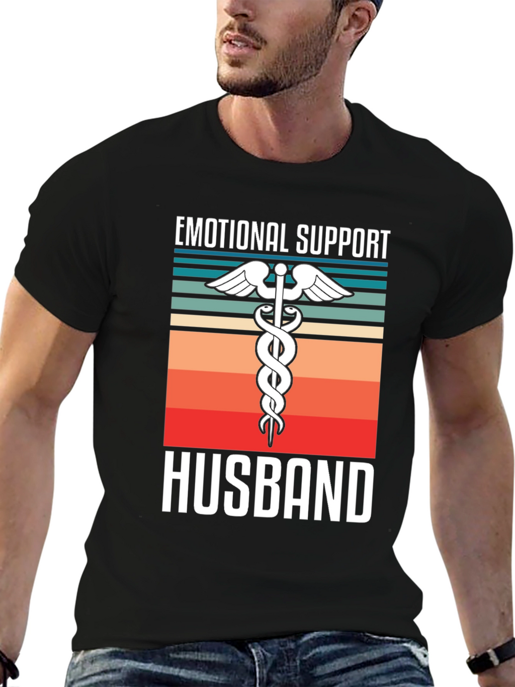 Emotional Support Husband Graphic Tee