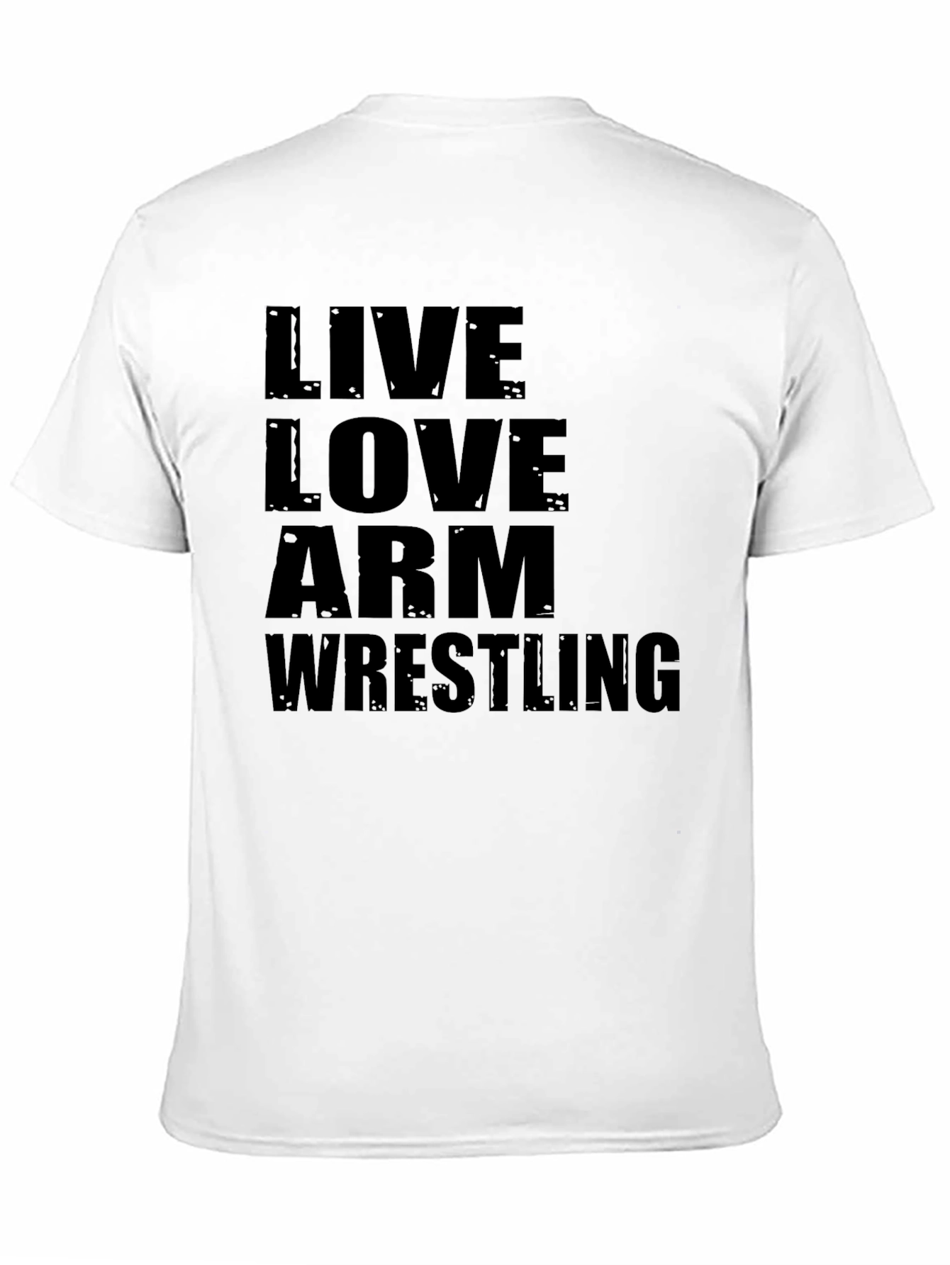 Live Love Arm Wrestling Black T-Shirt