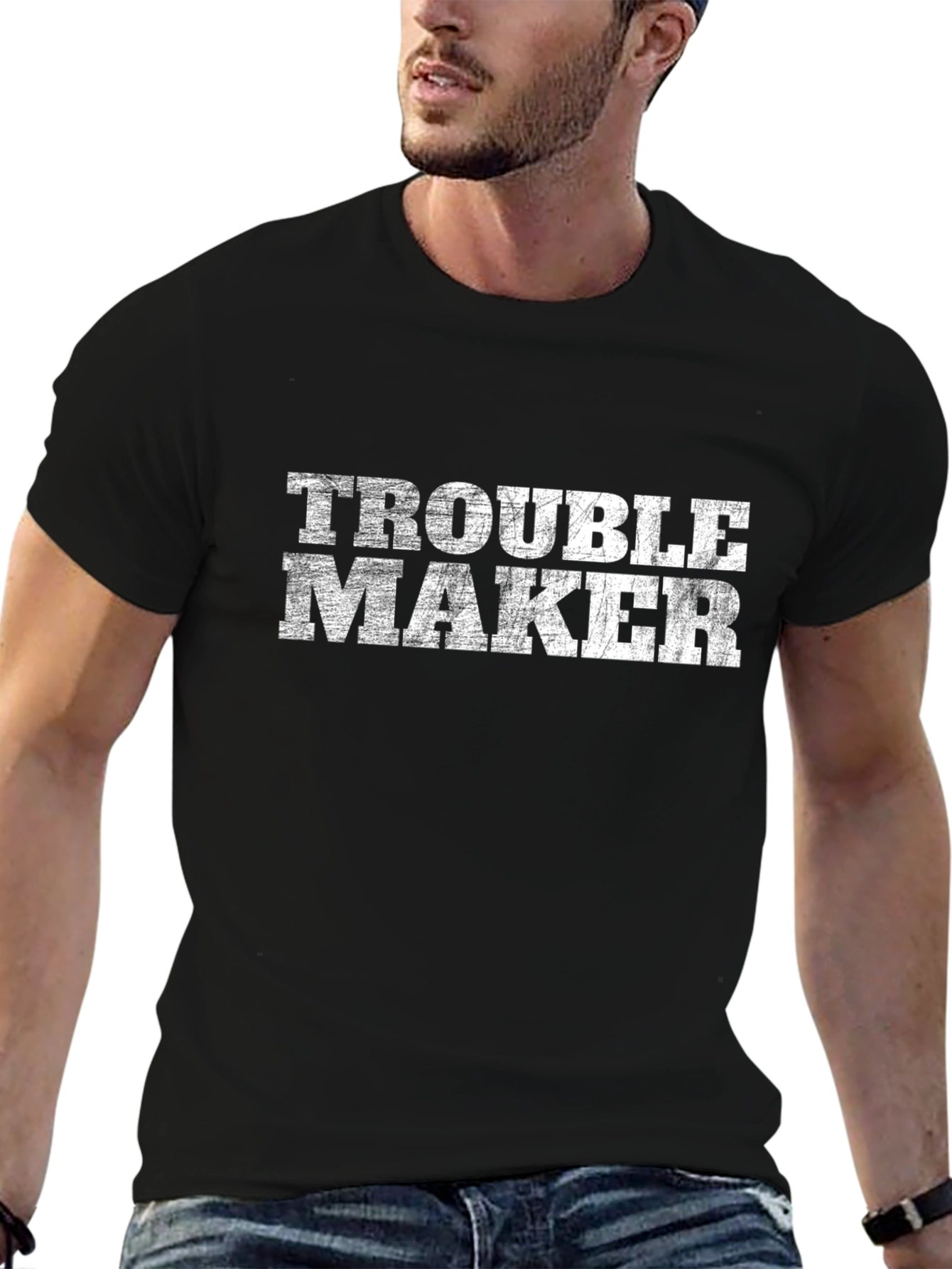 Trouble Maker Graphic T-Shirt