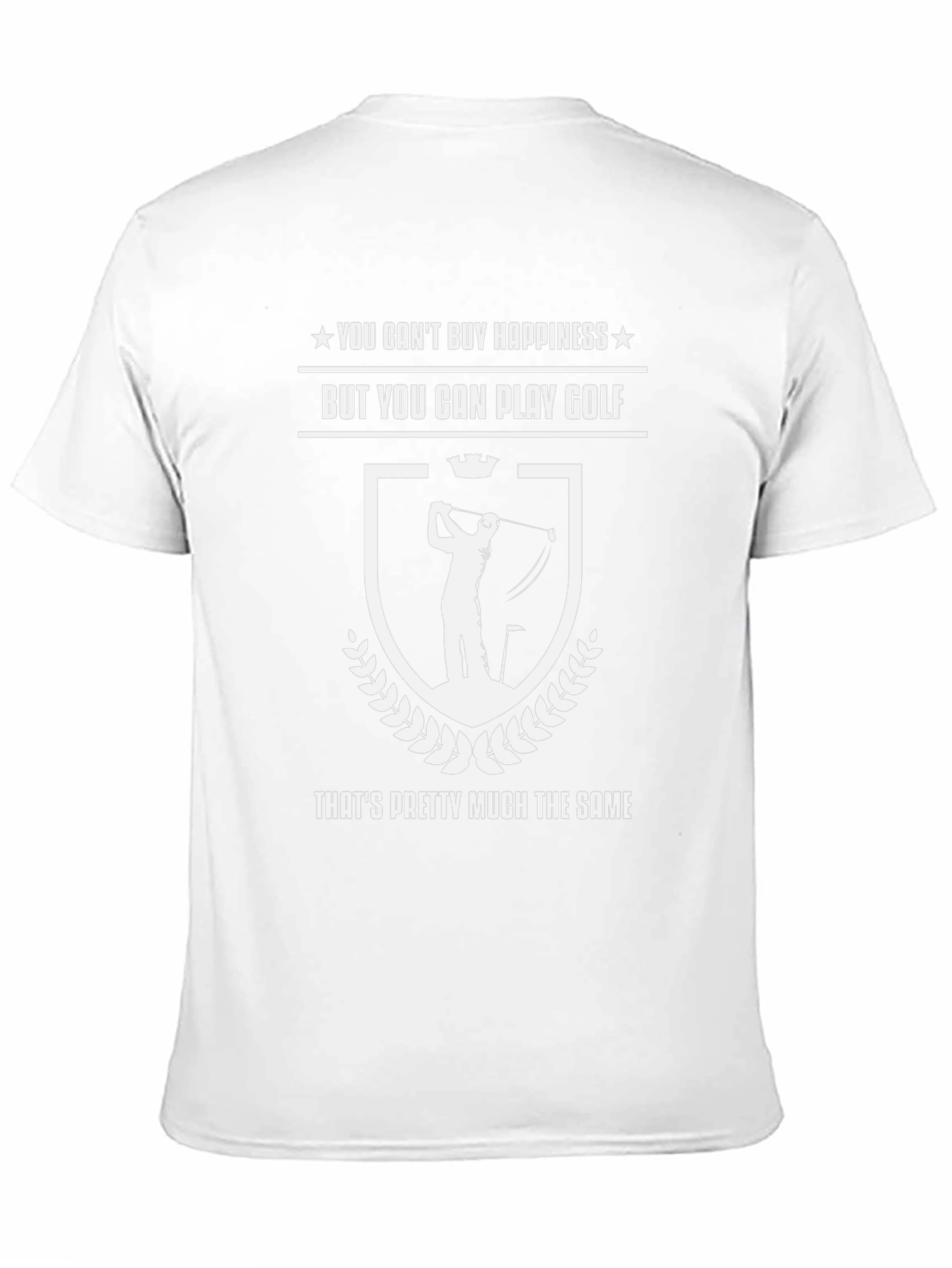 Golf Lover T-Shirt: Cant Buy Happiness Play Golf!