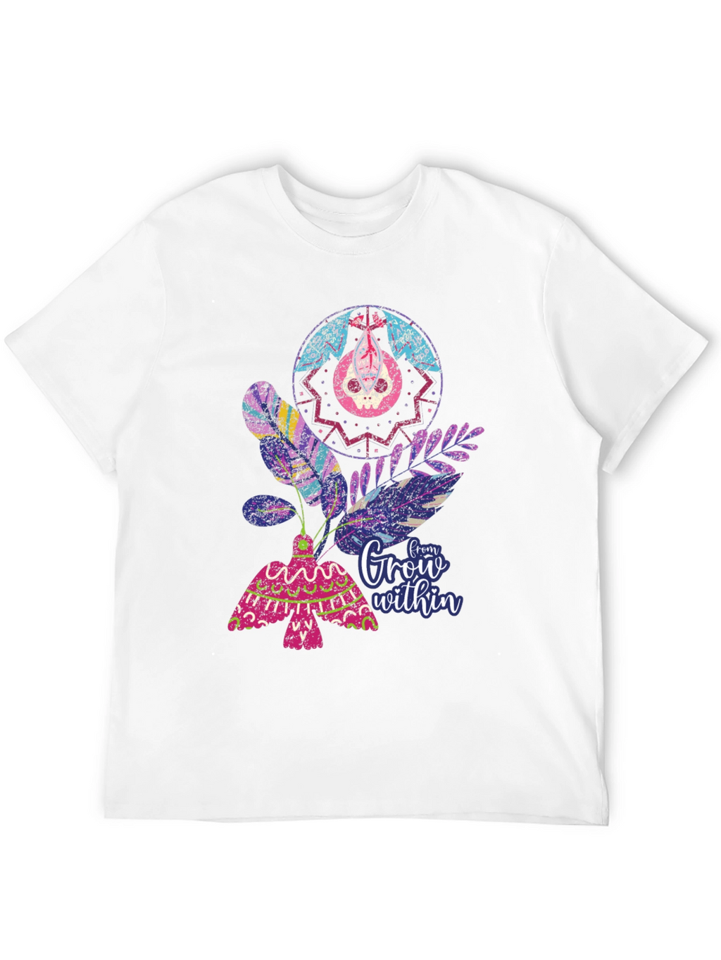 Unique Graphic T-Shirt - Grow Within Design
