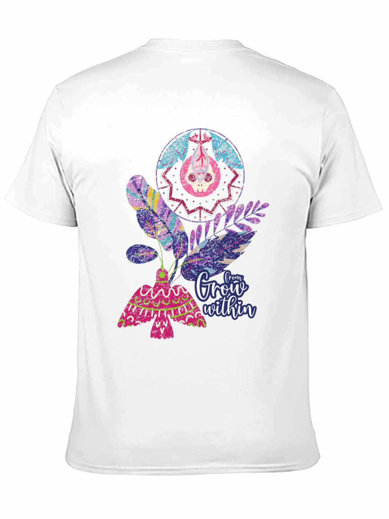 Unique Graphic T-Shirt - Grow Within Design