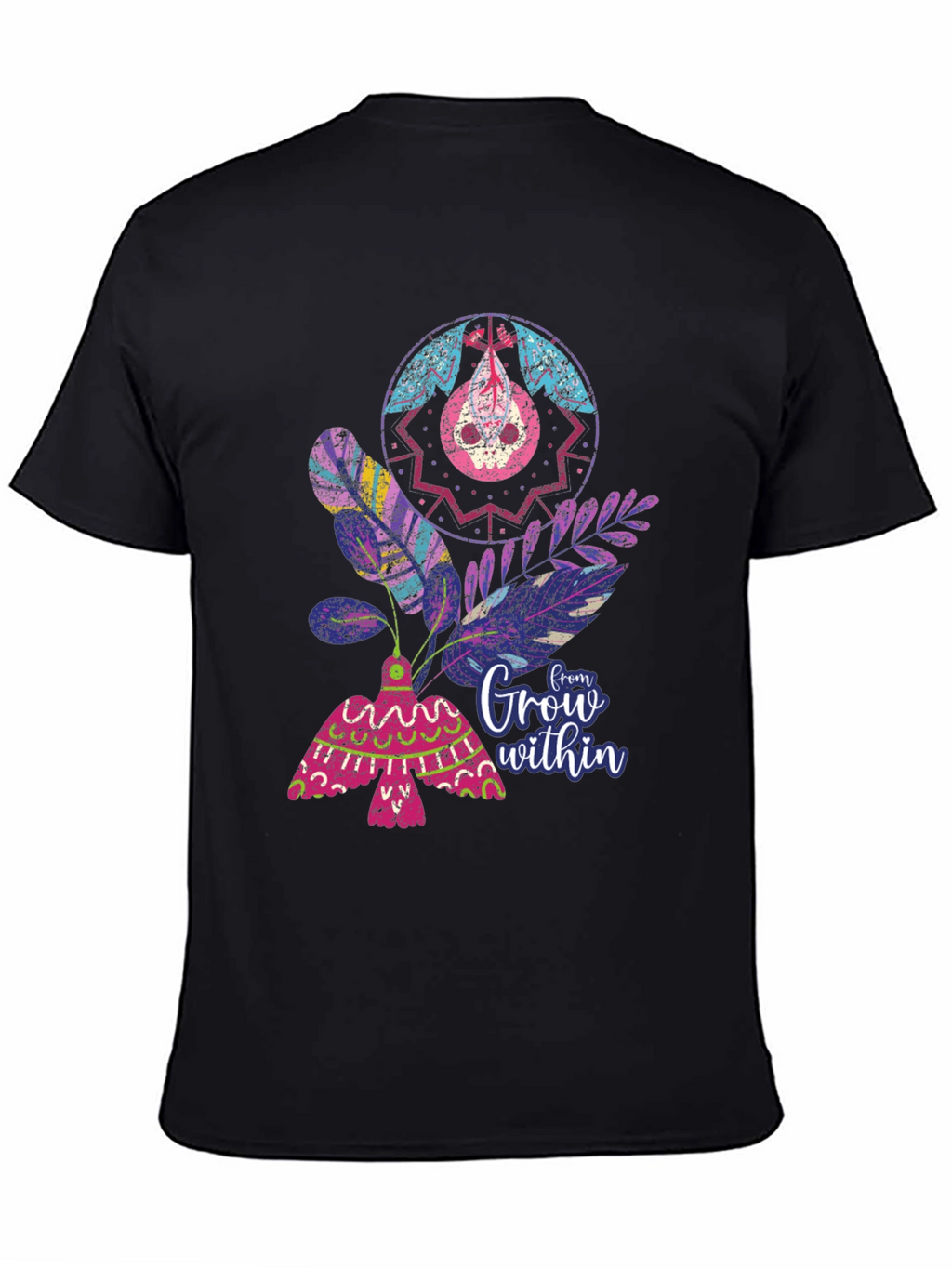 Unique Graphic T-Shirt - Grow Within Design