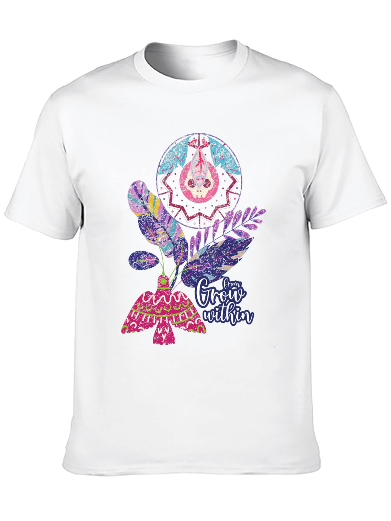 Unique Graphic T-Shirt - Grow Within Design