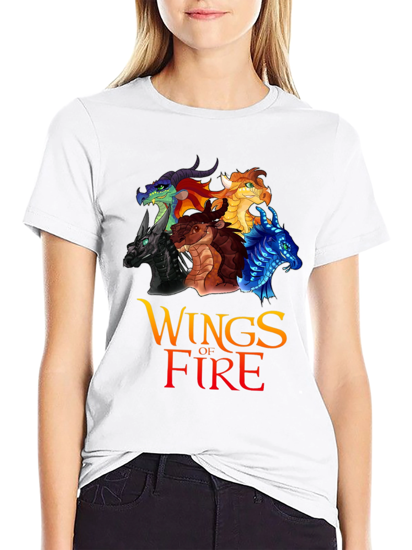 Wings of Fire Graphic Tee - Black Cotton T-Shirt