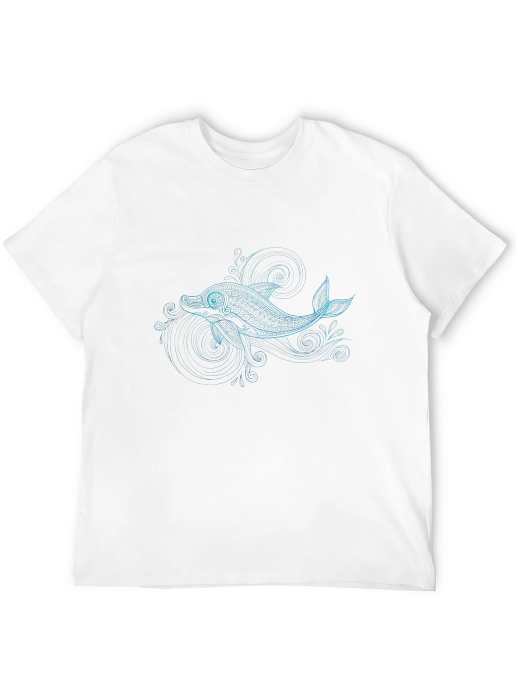 Dolphin Graphic Black T-Shirt