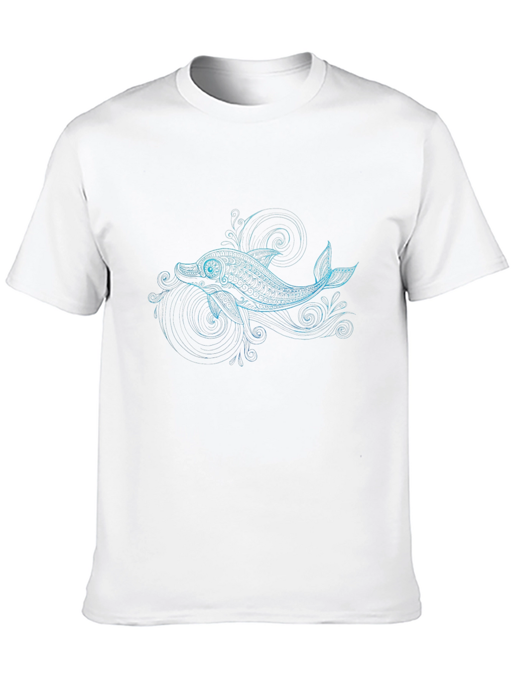 Dolphin Graphic Black T-Shirt