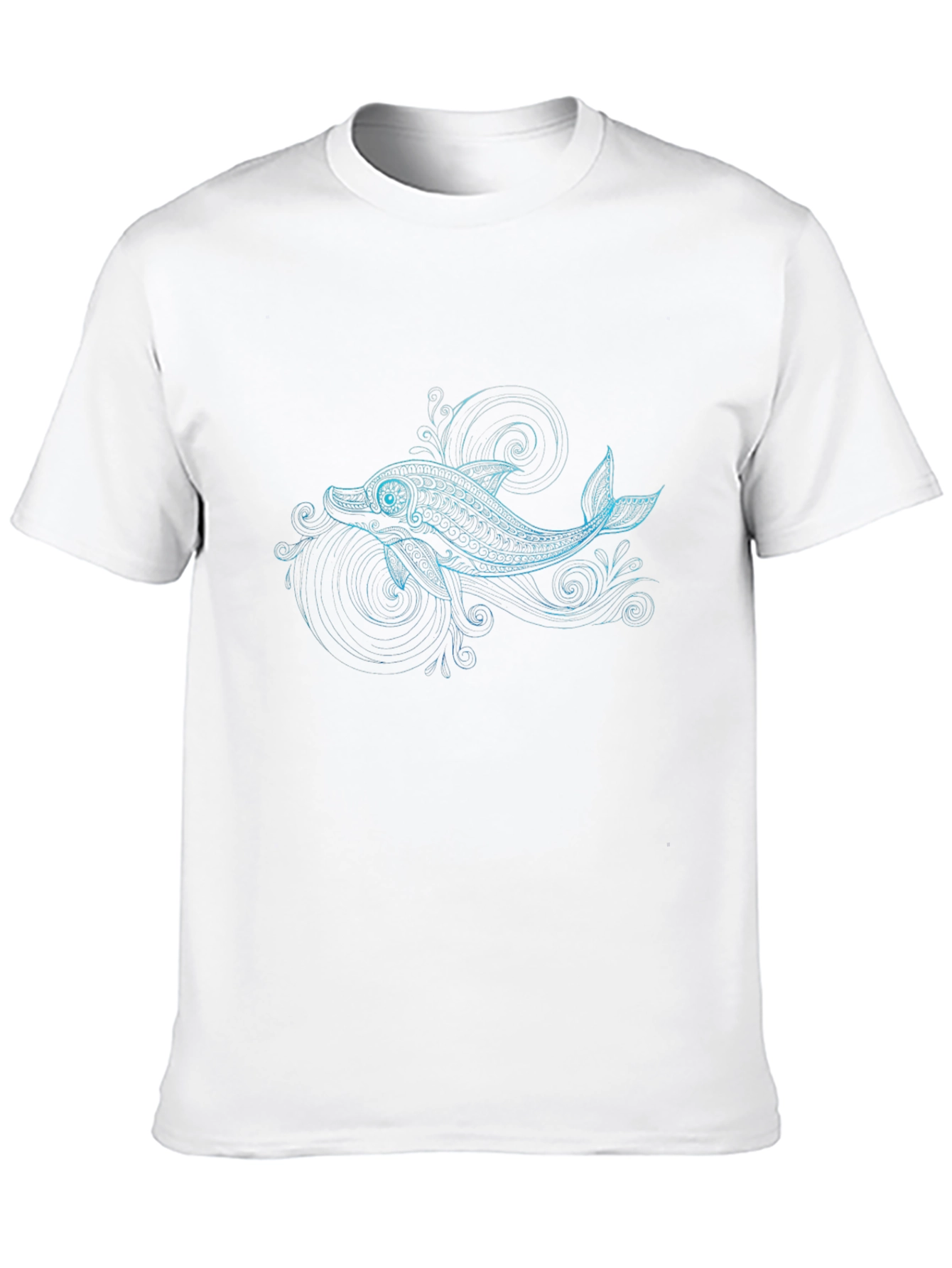 Dolphin Graphic Black T-Shirt