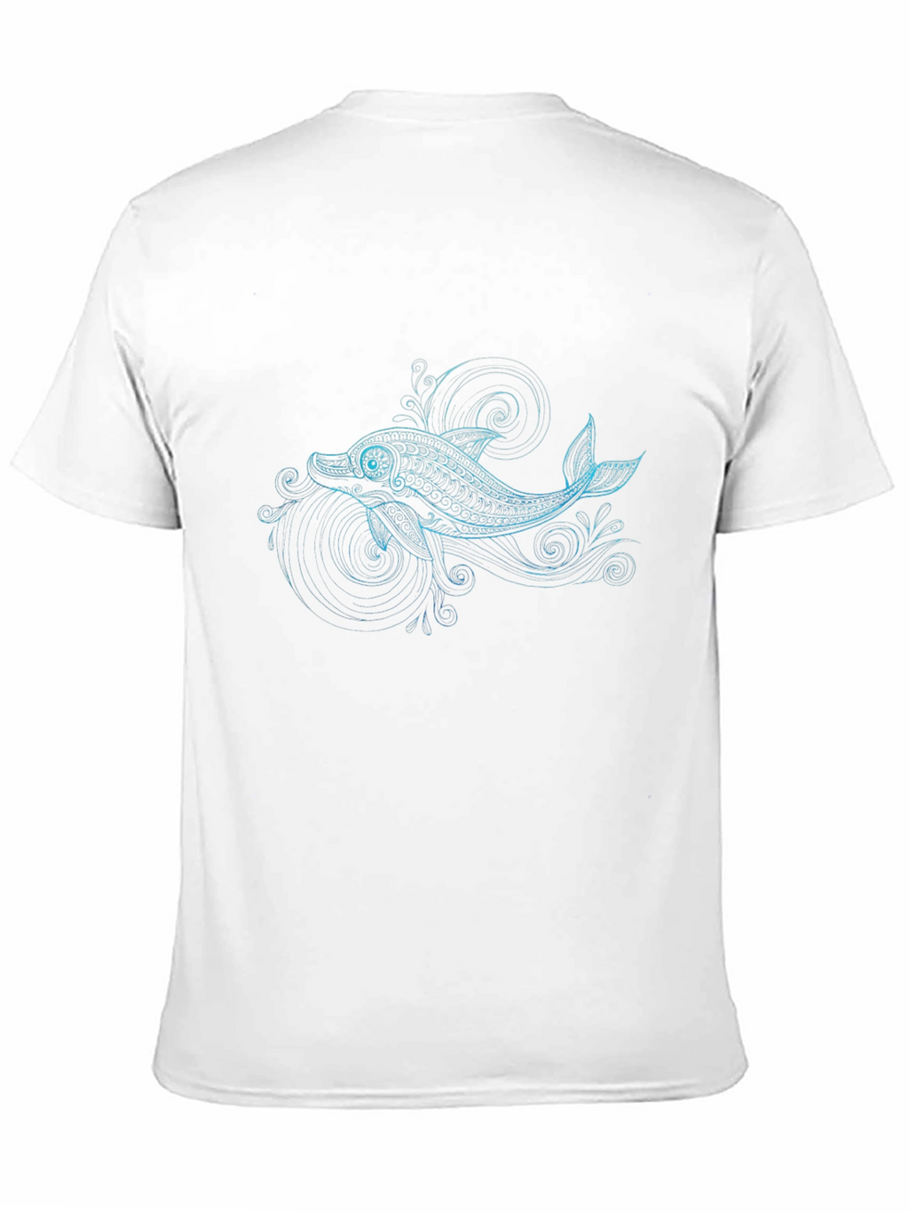 Dolphin Graphic Black T-Shirt