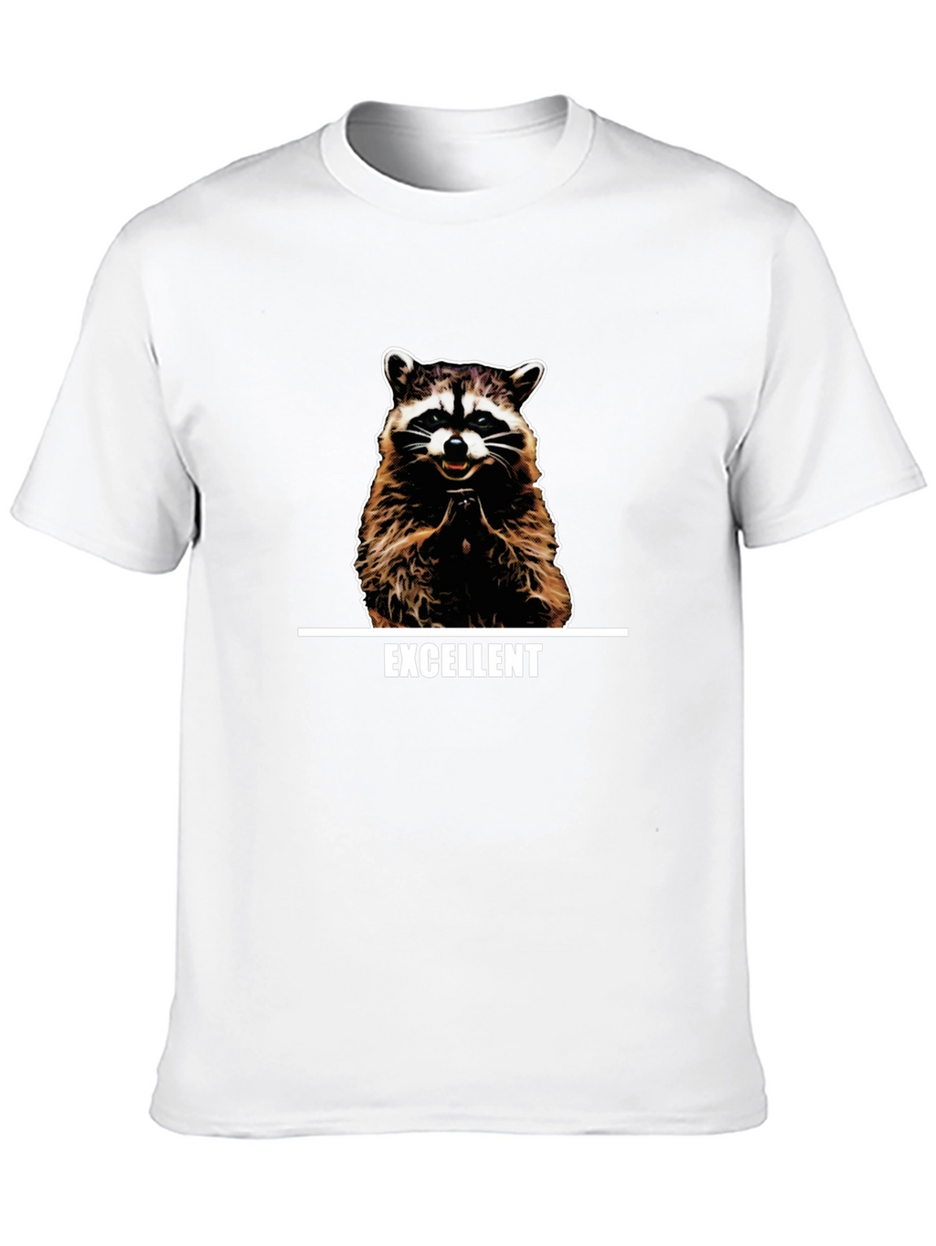 Excellent Raccoon Graphic T-Shirt