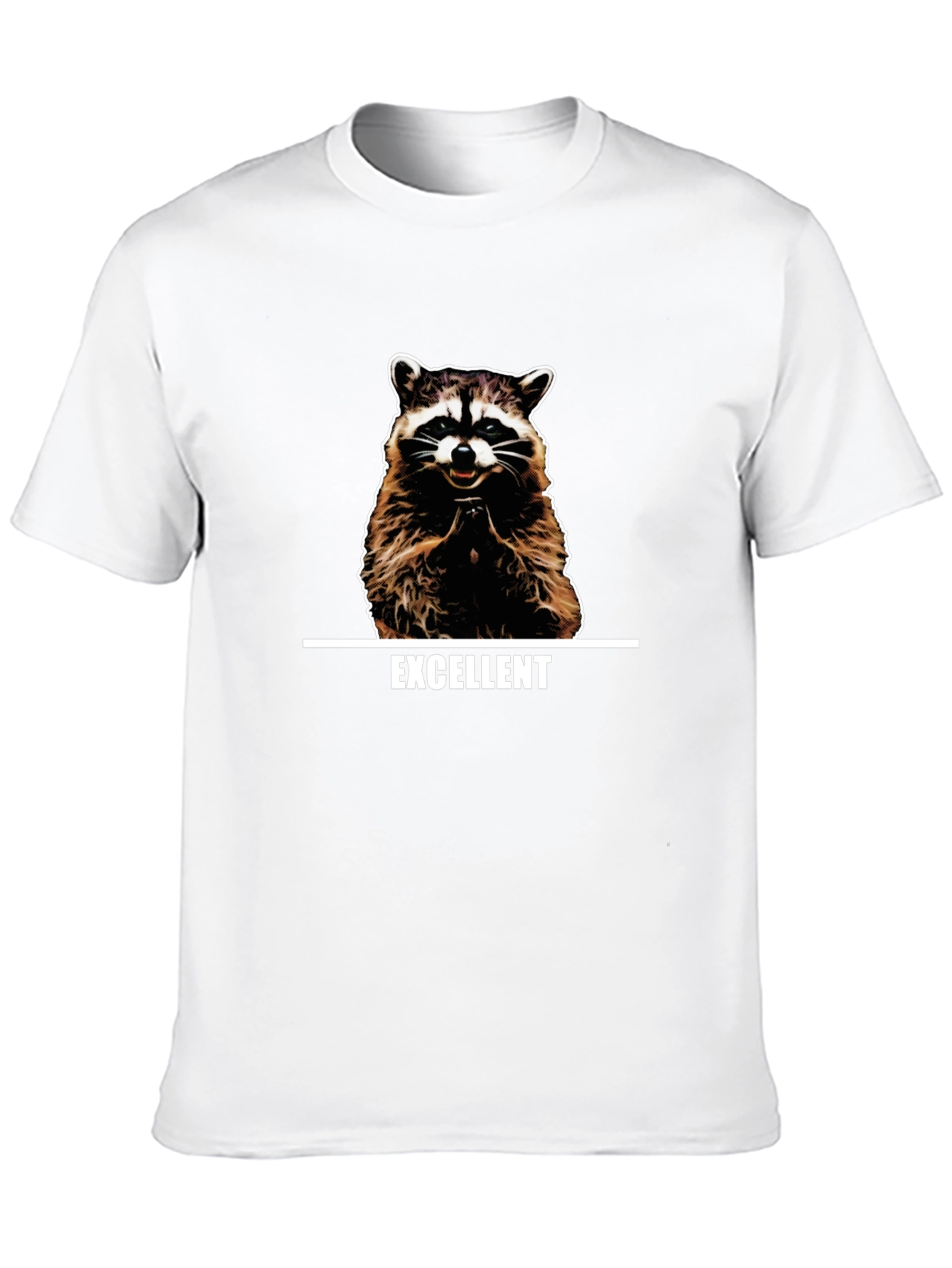 Excellent Raccoon Graphic T-Shirt