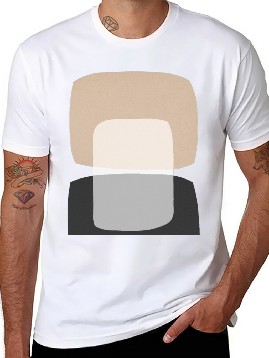 Abstract Geometric T-Shirt - Modern Art Tee
