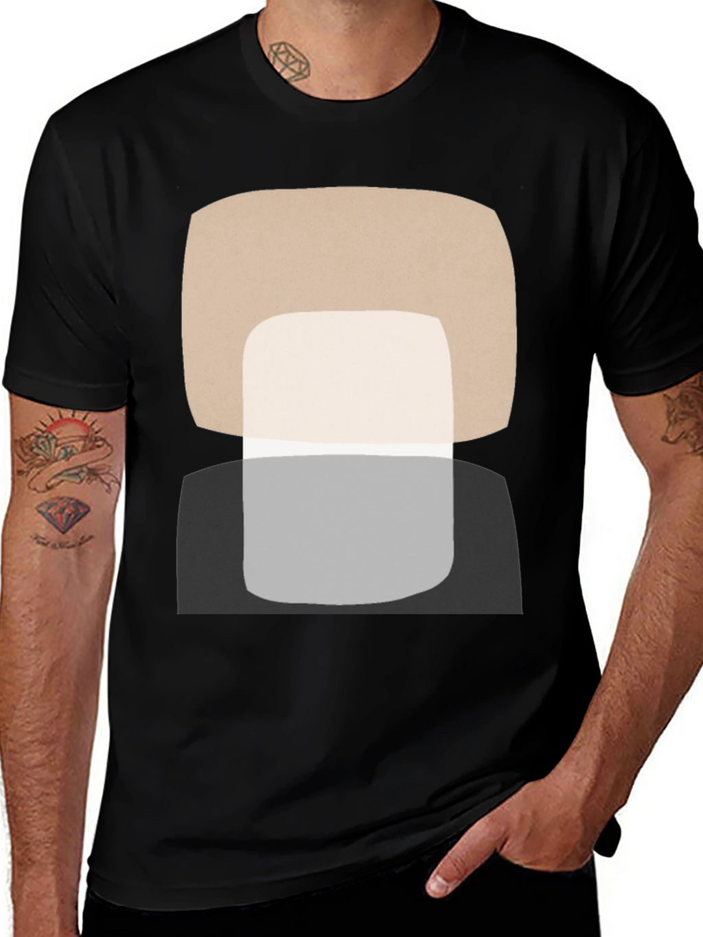 Abstract Geometric T-Shirt - Modern Art Tee