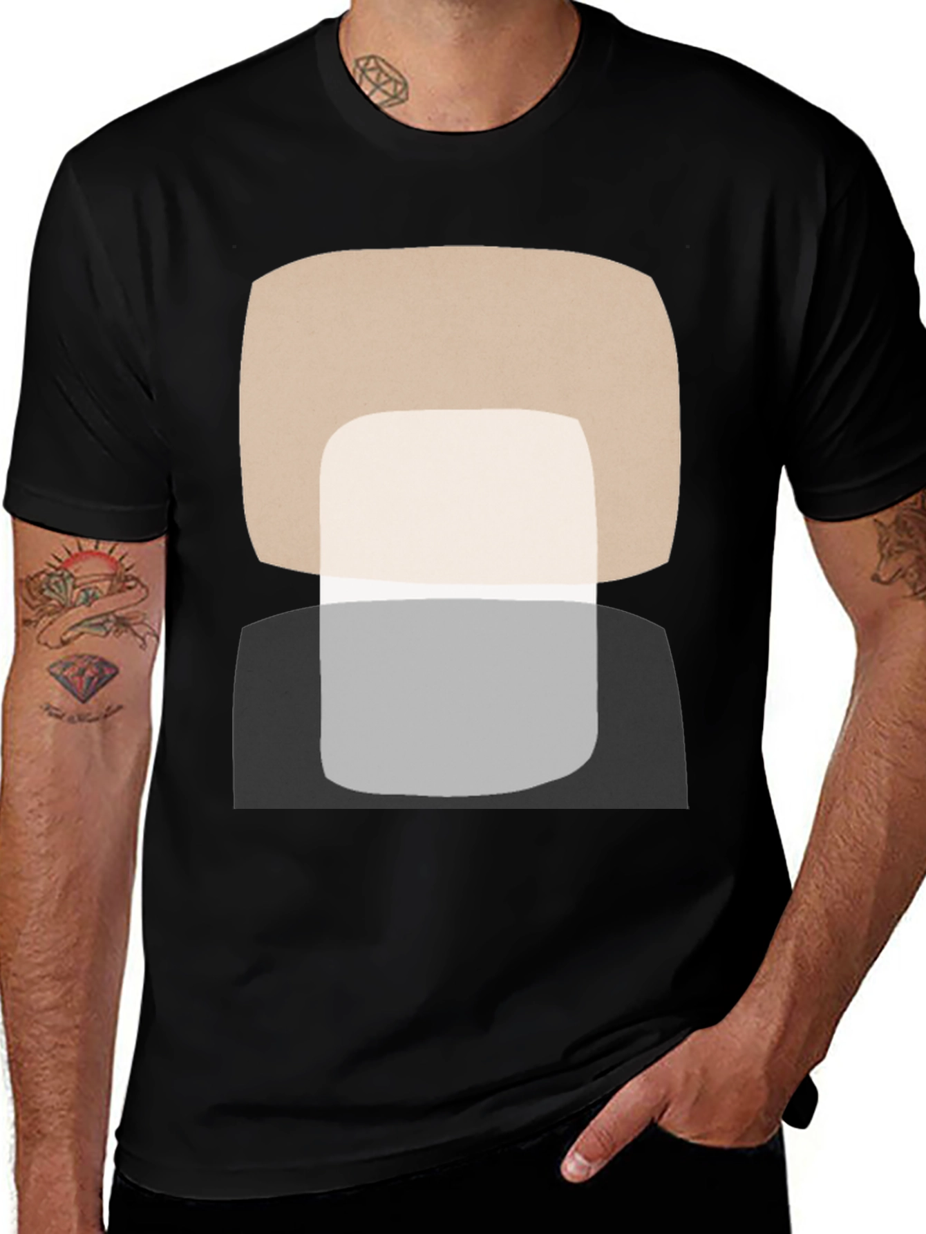 Abstract Geometric T-Shirt - Modern Art Tee