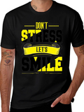 Dont Stress Lets Smile Graphic Tee