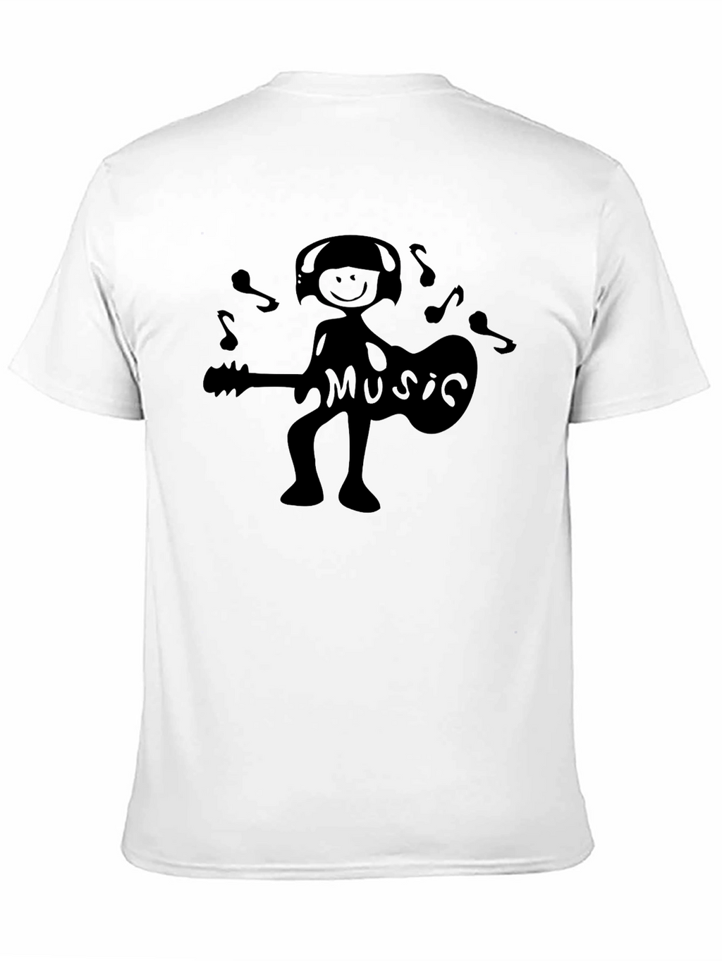 Music Lover Graphic Black T-Shirt