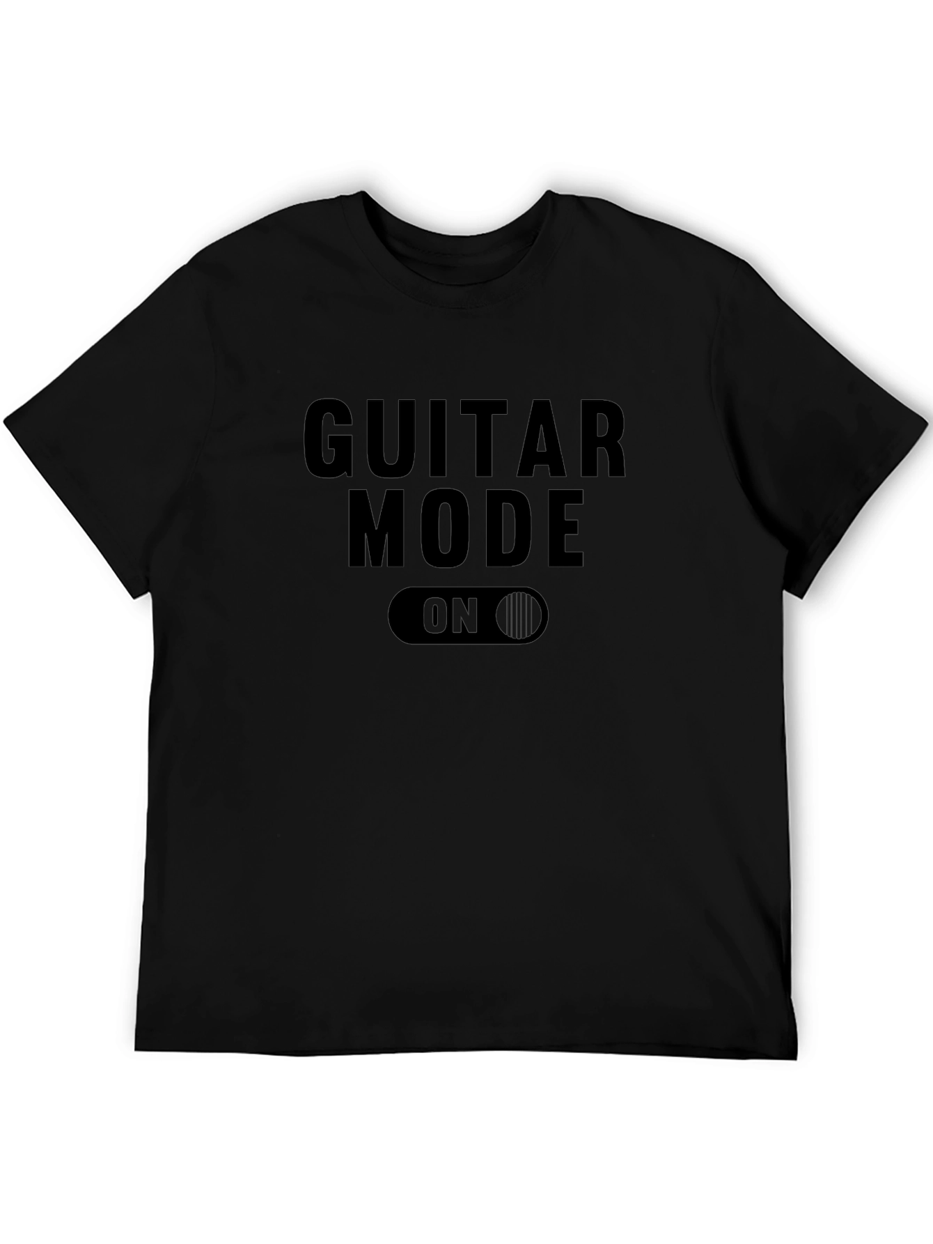 Guitar Mode On Black Graphic Tee
