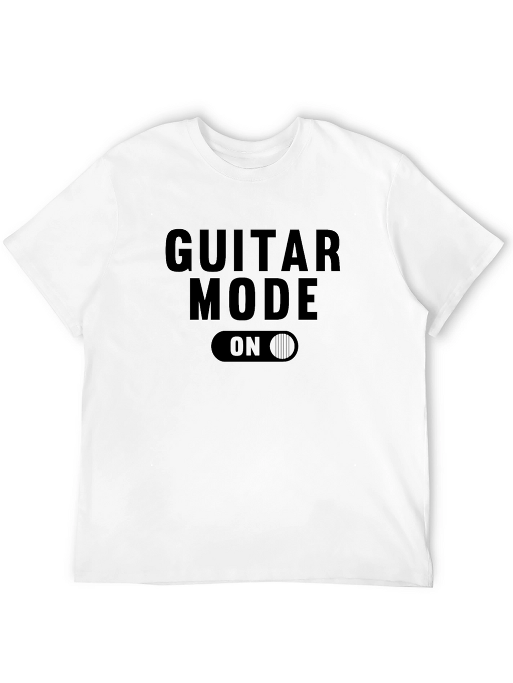 Guitar Mode On Black Graphic Tee