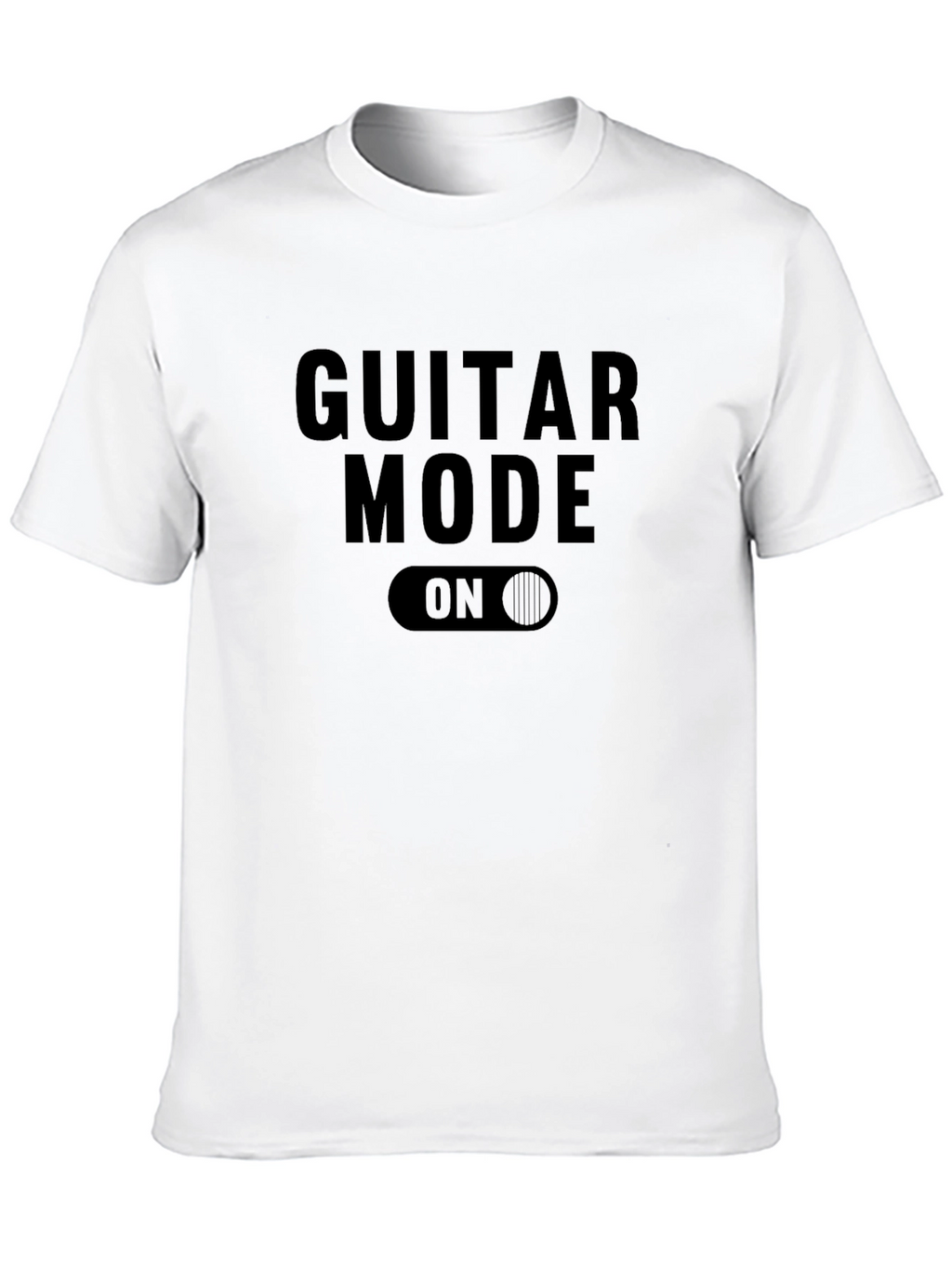 Guitar Mode On Black Graphic Tee