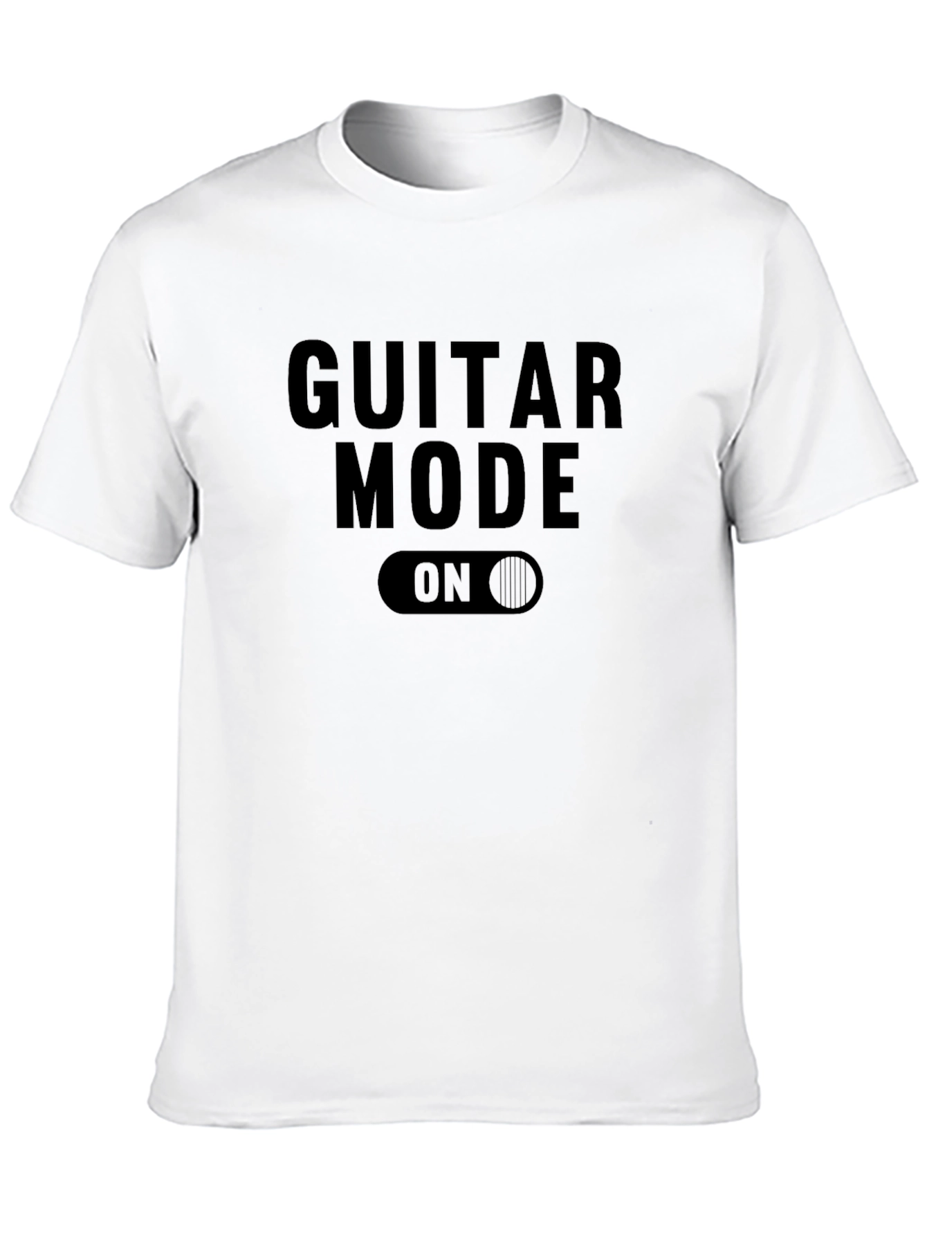 Guitar Mode On Black Graphic Tee