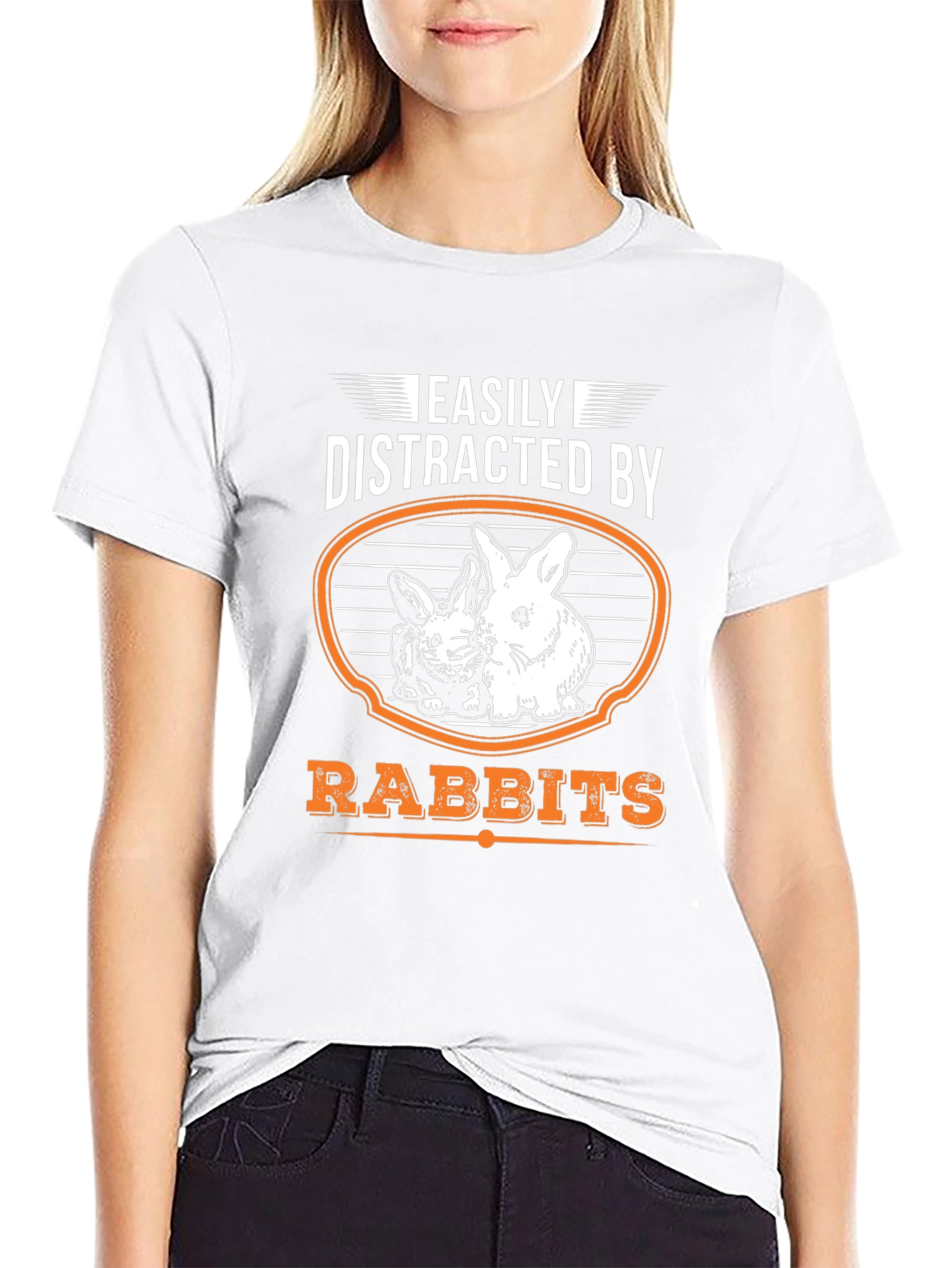 Easily Distracted by Rabbits Graphic Tee